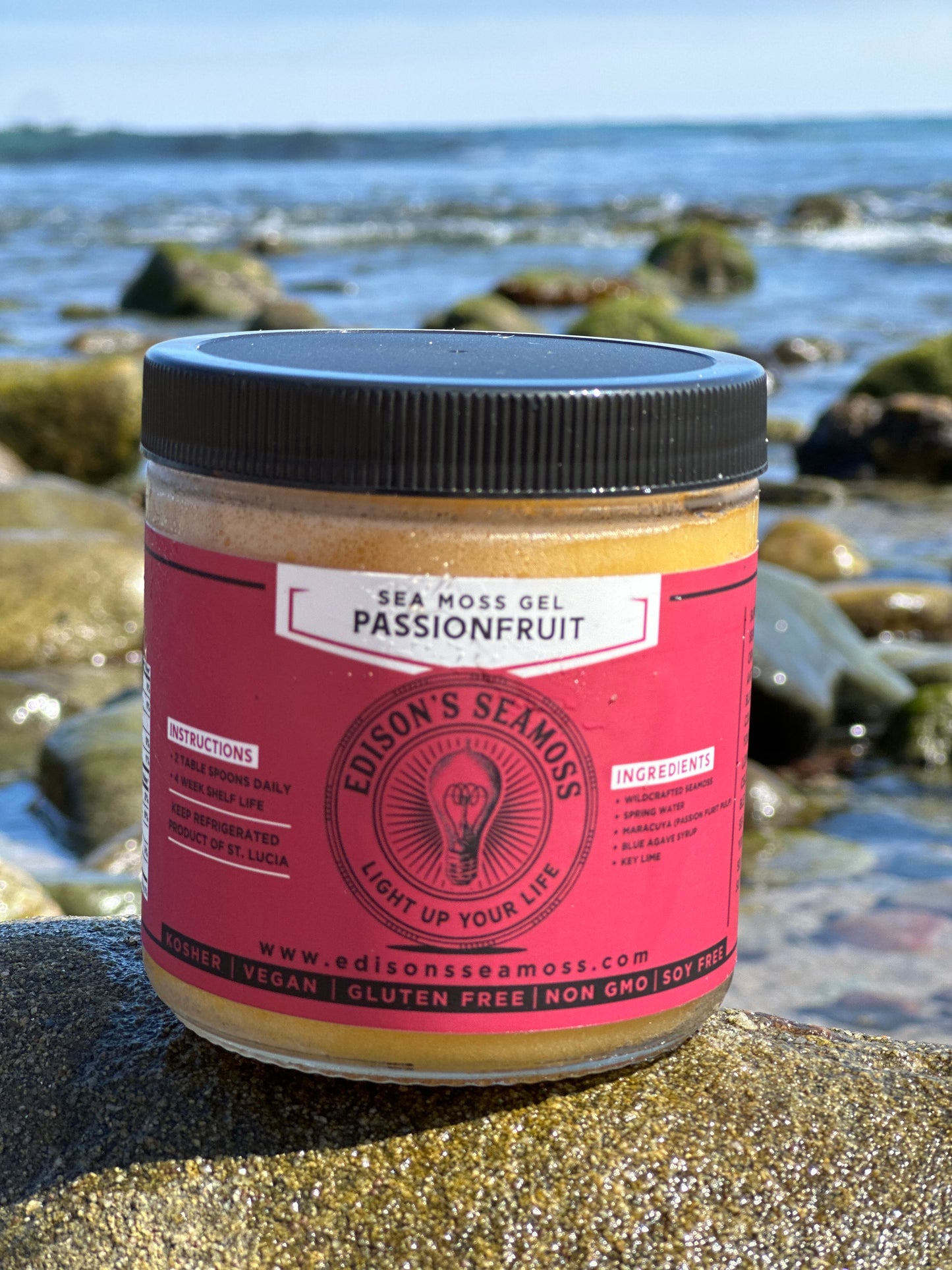 Wildcrafted Maracuya Passion Fruit Sea-Moss Gel