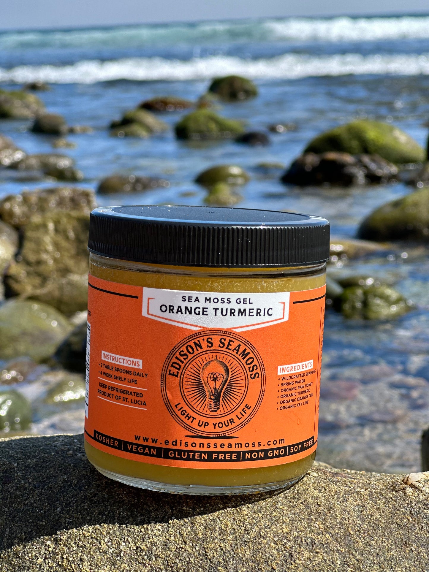 Wildcrafted Orange Turmeric Sea-Moss Gel