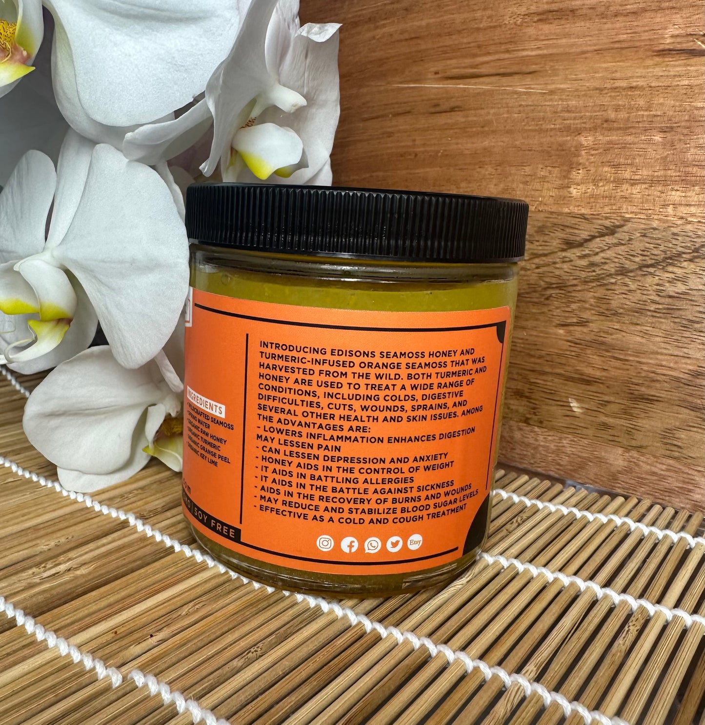 Wildcrafted Orange Turmeric Sea-Moss Gel