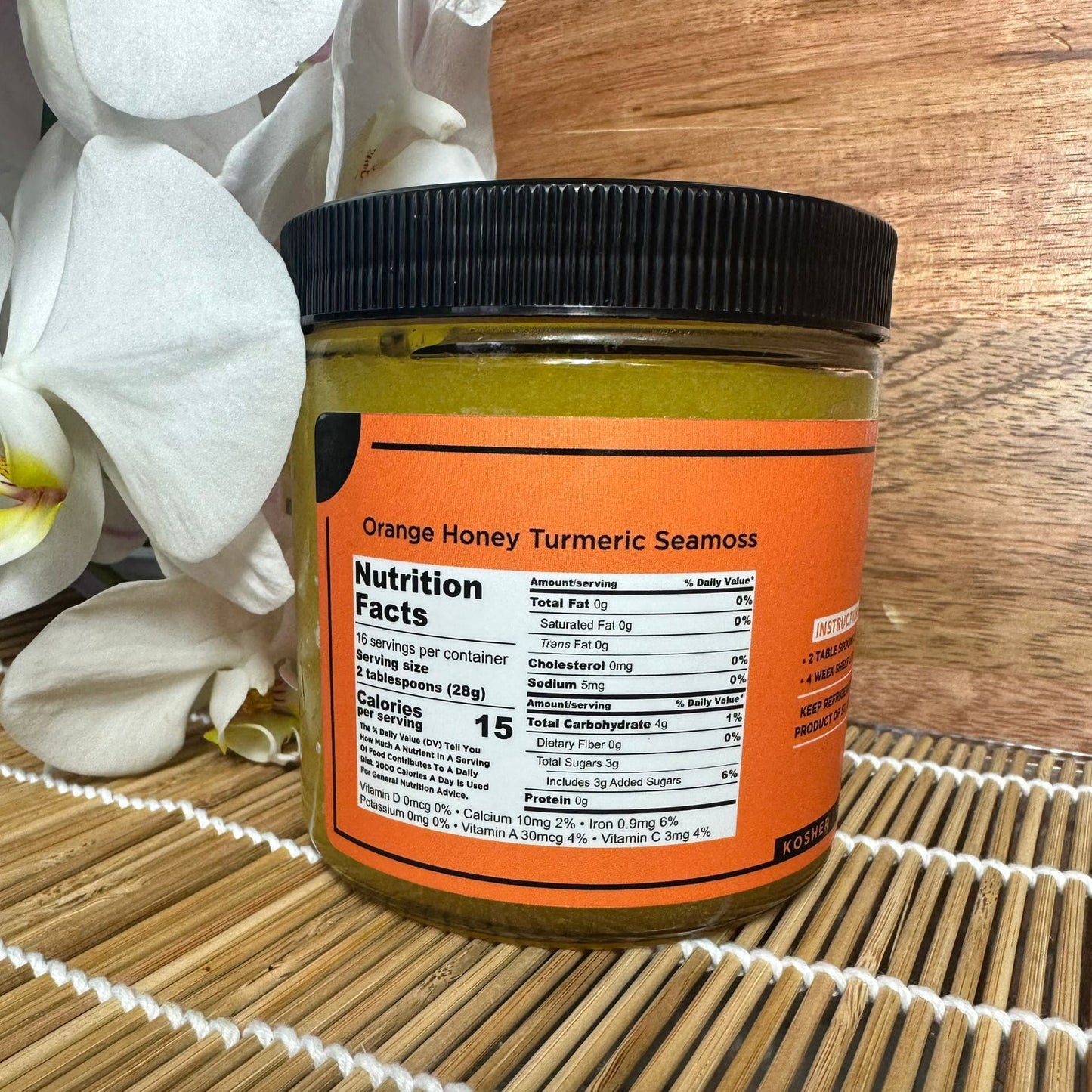 Wildcrafted Orange Turmeric Sea-Moss Gel